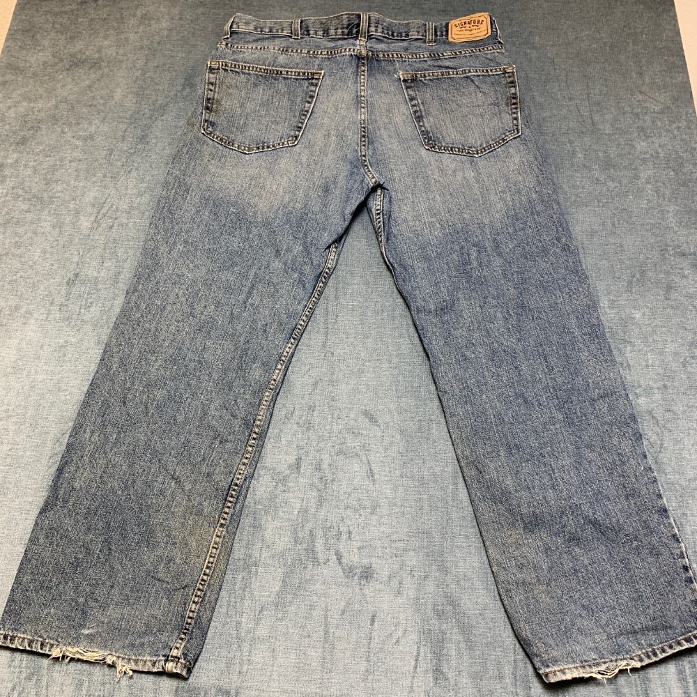 Vintage Signature by Levi Strauss Jeans Mens 40x32 Blue Denim Straight Leg Retro